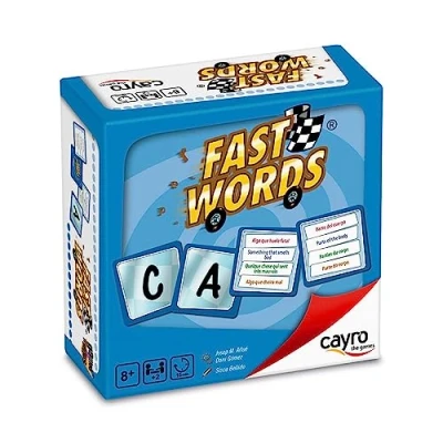 Imagen de Cayro Fast Words, Juego De Mesa Divertido Y Educativo para Todas Las Edades Fácil Jugar En Familia Desarrolla La Creatividad Incluye 110 Tarjetas con Palabras Desafía Tu Vocabulario