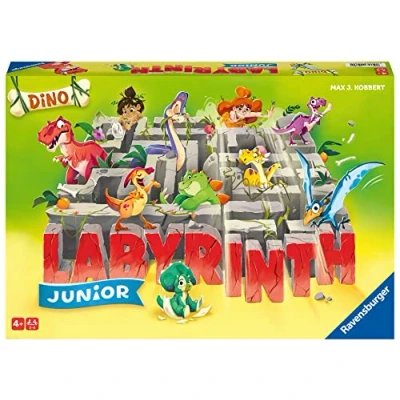 Imagen de Ravensburger Dino Junior Labyrinth, Juegos De Mesa Laberinto, 2 a 4 Jugadores, 4+ Años