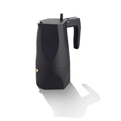 Imagen de Alessi Ossidiana MT18/3 B Cafetera espresso de diseño, en aluminio fundido, 3 tazas