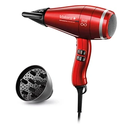 Imagen de Valera Swiss Power4Ever Eq Secador De Pelo Iónico Profesional Resistente, Potente, Motor Digital, Sistema Sanify Para Purificación Aire, Optimización Inteligente Flujo 2400 Watt, Rojo