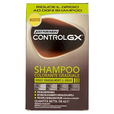 Imagen de Just For Men Control GX Champú Colorante Para Hombres, Reduce Gradualmente El Cabello Gris Un Aspecto Natural. 118 ml