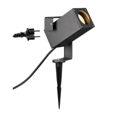 Imagen de SLV Antracita luminaria de estaca Theo Bracket SP QPAR51 / Lámpara iluminar el jardín, proyector Exterior GU10 IP65 7 W