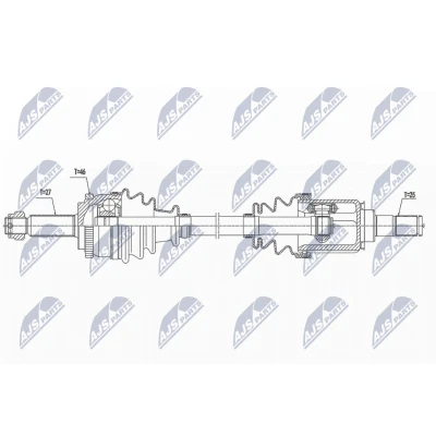 Imagen de Semi eje NTY NPW KA 368