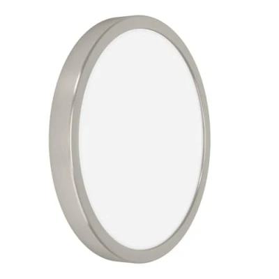Imagen de Eglo Fueva 6 lámpara de techo LED, redonda, superficie metal plateado y plástico blanco, iluminación blanco cálido frío, diámetro 28 cm
