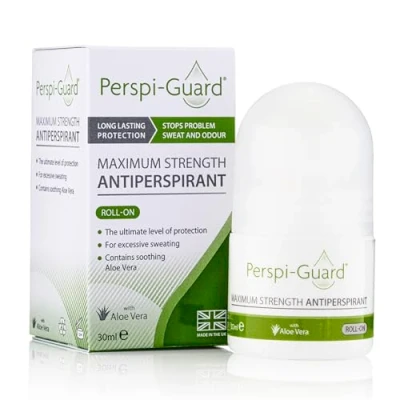 Imagen de Perspi Guard Antitranspirante de máxima resistencia, desodorante fuerte para un tratamiento excesivo sudoración e hiperhidrosis que dura hasta 5 días, sin perfume (30 ml)