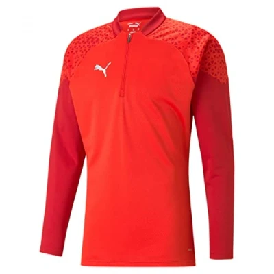 Imagen de PUMA Teamcup Training 1/4 Zip Top Parte Superior Ajustada, Hombre, Rojo, 3XL