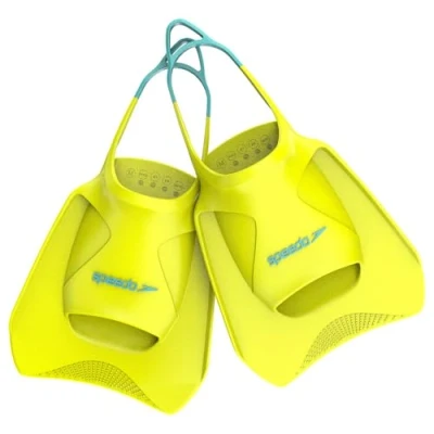 Imagen de Speedo Biofuse Fitness Aletas de natación para Unisex Adulto, Hyper Yellow / Arctic Glass, S