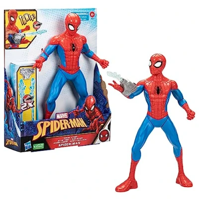 Imagen de Spider Man Marvel Thwip Figura de acción, acción a Escala 13 Pulgadas, Juguetes superhéroe para niños, Partir 5 años, Accesorios Web Blaster incluidos