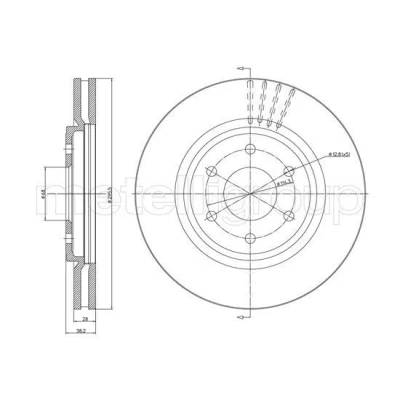 Imagen de Disco de freno METELLI 23 1580C