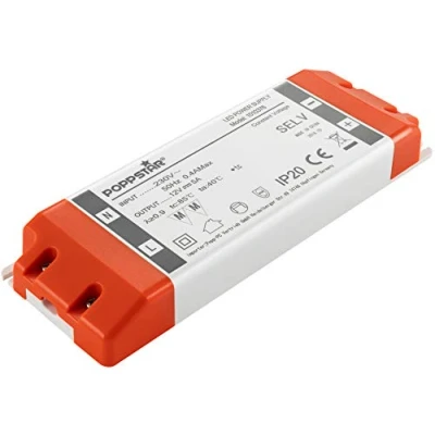 Imagen de Poppstar Transformador LED 230V AC / 12 V DC 5 A para bombillas de 0,6 hasta 60W