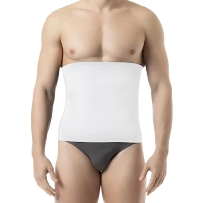 Imagen de Farmacell Man 405 (Blanco, M) Faja Elástica Moldeadora y de contencion para Hombres