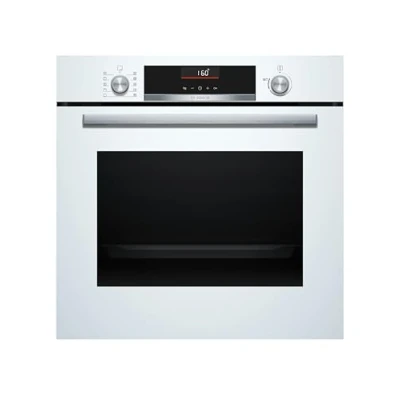 Imagen de Bosch Horno Multifunción, Serie 6, 60 cm. de ancho, Asistente limpieza, Recetas pre programadas, Blanco, HBG536EW3