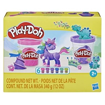 Imagen de Play Doh, Colección Brillante, 6 Botes, Surtido de Colores Plastilina con Brillo Metálico, Materiales para Manualidades Infantiles, Juguetes Niños y Niñas 3 Años o Más