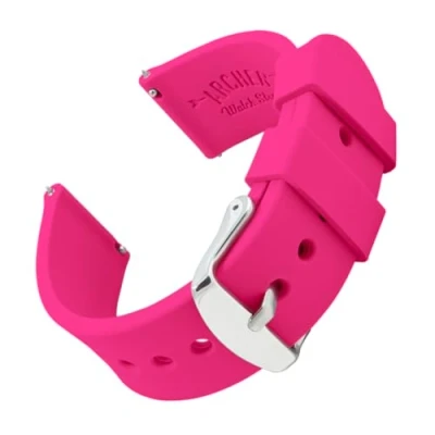 Imagen de Archer Watch Straps Correas Reloj Silicona de Liberación Rápida para Hombre y Mujer (Rosa Eléctrico, 18mm)