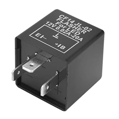 Imagen de Telituny Relé intermitente CF14 JL 02 LED de 3 pines para luz señal giro Hyper Flash Fix 12V