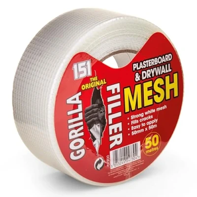 Imagen de Gorilla Filler Cinta de malla para paneles yeso (50 m)