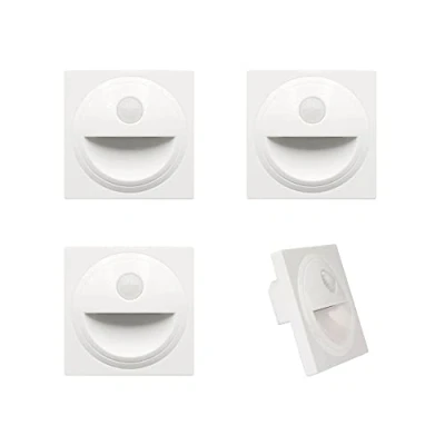 Imagen de Arote 4xApliques Pared Interior LED con Sensor de Movimiento 3000K Blanco Cálido 230v Adecuado para 60 caja interruptores Lámpara Moderna