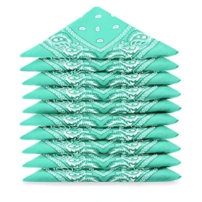 Imagen de Karl Loven EL BANDANA Lote de bandanas 100% Algodon primera calidad Paisley Panuelo Cabeza Cuello Bufanda Juego 5 Giada