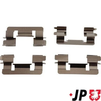 Imagen de JP GROUP 4864003710 Kit de accesorios, pastillas frenos Eje delantero TOYOTA: Corolla IX Hatchback, VIII Liftback, Station Wagon