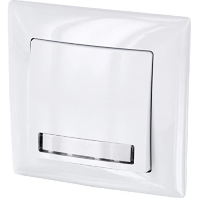 Imagen de Up timbre con placa de identificación todo en uno. marco + unidad empotrable cubierta (Serie G1 color blanco)
