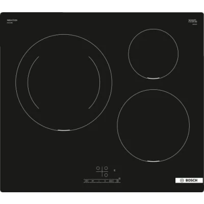 Imagen de Bosch PIJ611BB5E Serie 4 Placa de inducción (3 chimeneas, 60 cm, 7400 W), color negro