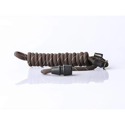 Imagen de correa para perros GOLEYGO Rope, marrón, reflectante, tamaño S 1,4 2 m, cierre magnético seguro, incluye pin adaptador, pequeños hasta 15 kg, carga máxima 100 kg