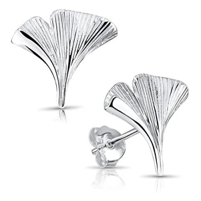 Imagen de MATERIA by Matthias Wagner Gingko SO 392 MA Pendientes de Plata 925 para mujer, rodiados o chapados en oro,