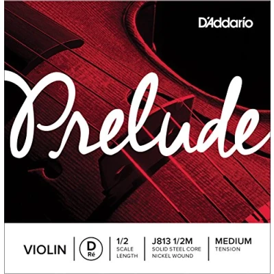 Imagen de D&#039;Addario Prelude 1/2 Scale Medium Tension Single D String for Violin