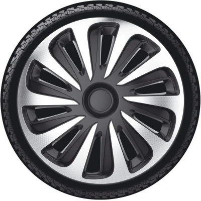 Imagen de AutoStyle PP 5316SB Tapacubos 16Pulgada negro/plata
