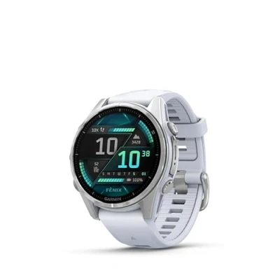 Imagen de Reloj deportivo Garmin FĒNIX® 8, Whitestone con Stainless Steel, 43 mm, 1.3 &quot; AMOLED, GPS, Pay™, Bluetooth, Autonomía 10 días
