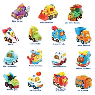 Imagen de VTech Surtido Coches interactivos TutTut Bólidos, válidos para Todos los playsets de la colección TutTut, Cada uno Incluye botón con interacción Sorpresa, Solo se envía un vehículo