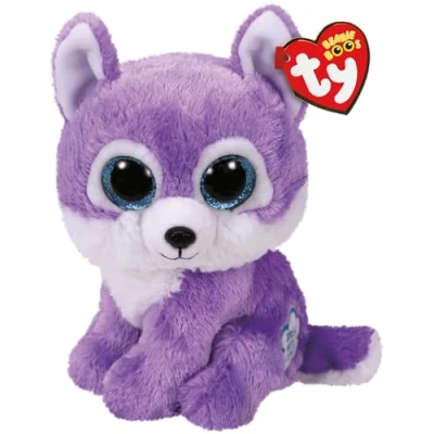 Imagen de Ty Beanie Boos Iris la Lupetta Morada con Ojos Azules Grandes y Brillantes, el Peluche Brillantes 15 cm T36866