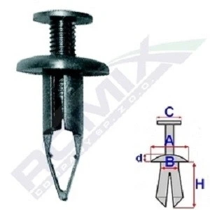 Imagen de Soporte, parachoques ROMIX ROM B19739 10 Pieza