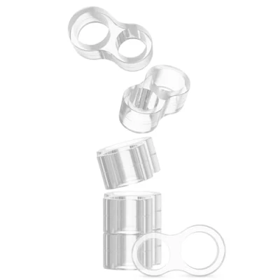 Imagen de virea 6 x Topes Para manillas de puerta Transparente proteger paredes y muebles puertas ventanas Protector manilla diseño discreto