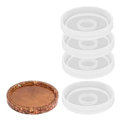 Imagen de Ideen mit Herz Moldes de silicona Posavasos Tamaño del posavasos: 8 cm diámetro / 0,9 alto 4 unidades