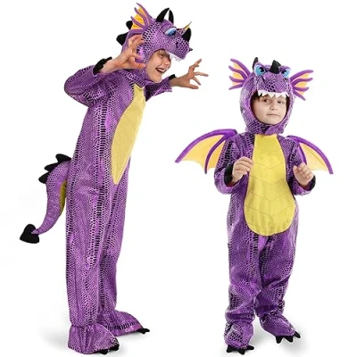 Imagen de Spooktacular Creations disfraz de dragón unisex para niños Halloween Halloween, truco o trato, dinosaurio, juego simulación