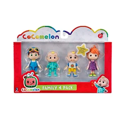 Imagen de Cocomelon: Pack de 4 Figuras Cocomelon Multicolor (Bandai WT00035)