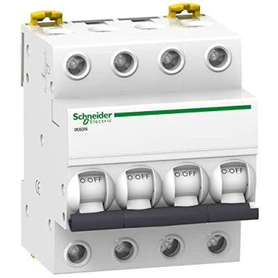 Imagen de Schneider Electric A9K17410 Interruptor Automático Magnetotérmico, Ik60N, 4P, 10 A, Curva C