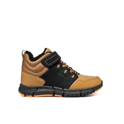 Imagen de Geox Flexyper BOY ABX Botas para la nieve niños, Talla: 38, Black/dark yellow Zapatos