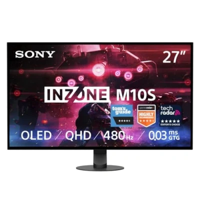 Imagen de Sony INZONE M10S Monitor Gaming 27&quot;: 1440p, 480Hz, 0,03ms GTG, DCI P3 98,5%, G Sync, Adaptive VRR, Modelo desarrollado con Fnatic, 1.300 nits, DisplayPort 2.1 2 x HDMI PC y PS5