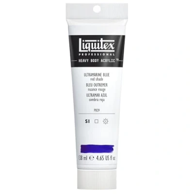 Imagen de Liquitex Acrílico Heavy Body pintura acrílica para bellas artes de cuerpo espeso calidad profesional, color azul ultramar (matiz rojo) 138 ml
