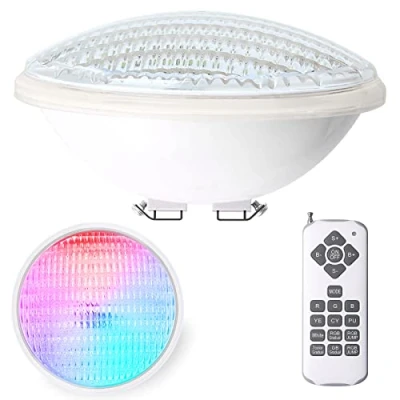 Imagen de Kingwen 40W RGBW Luces LED Sumergibles PAR56 Foco Con Control Remoto 12v AC/DC Para Piscinas IP68 Impermeable
