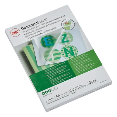 Imagen de GBC 3745103 Carteras DIN A4 (216X303) 2X37,5 micras (caja 200)
