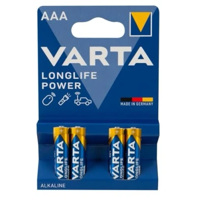 Imagen de Varta Pilas Micro AAA LR03 de alta energía (1,5 V, 2400 mAh, 4 blísters)