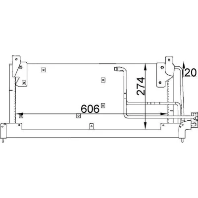 Imagen de MAHLE ORIGINAL AC 223 000S Condensador sin secador, con junta anular 10 7,65 606