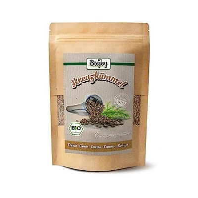 Imagen de Biojoy Comino entero BÍO (250 g), semillas de comino, especia sin aditivos (Cuminum cyminum)