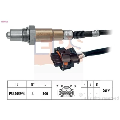 Imagen de EPS 1.997.136 Sonda lambda Made in Italy OE Equivalent térmico, plana, Rosca engrasada OPEL: Astra H GTC, Corsa C Hatchback, Hatchback