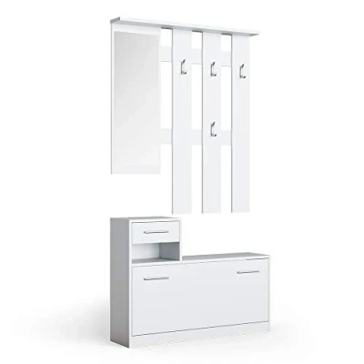 Imagen de Vicco Perchero Billy, Blanco, 25 x 191 cm