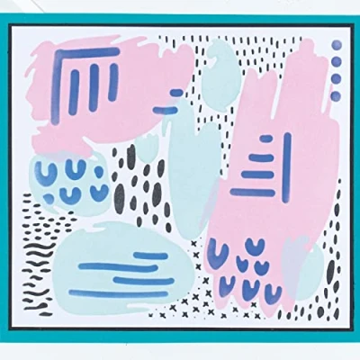 Imagen de Plantillas en capas Sizzix, paquete de 4 marcas abstractas por Lisa Jones 665874 Capítulo 2022