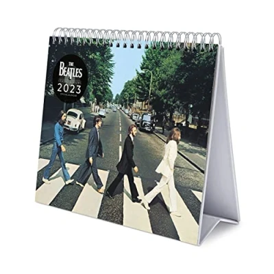 Imagen de Grupo Erik Calendario escritorio Deluxe The Beatles 2023 sobremesa con certificado FSC │ mesa anual Licencia Oficial
